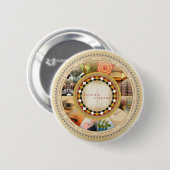 Badge Rond 5 Cm Bibliothèque psychique (Devant & derrière)