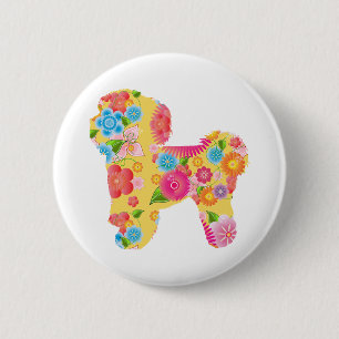 Badge Rond 5 Cm Bichon Frise