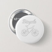 Badge Rond 5 Cm Bicycle simple (Devant & derrière)