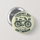 Badge Rond 5 Cm Bicyclette classique Conception légendaire de vélo (Devant & derrière)