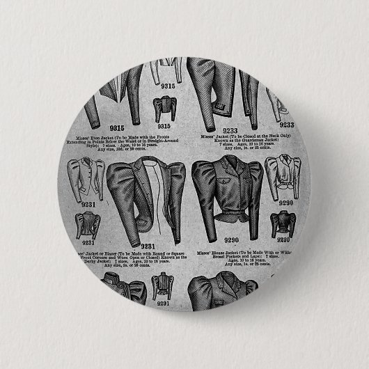 Badge Rond 5 Cm Bicyclette Fashions1897 - Cru (Devant)