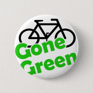 Badge Rond 5 Cm bicyclette verte allée