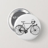 Badge Rond 5 Cm Bicyclette vintage (Devant & derrière)