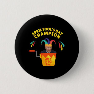 Badge Rond 5 Cm Biden April Foot's Day Champ d'humour politique Pr