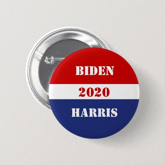 Badge Rond 5 Cm Biden et Harris 2020 (Devant & derrière)