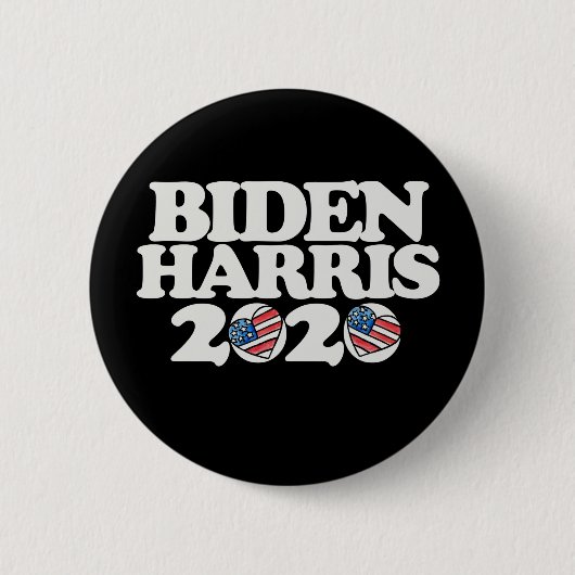 Badge Rond 5 Cm Biden Harris 2020 (Devant)