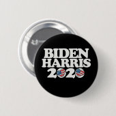 Badge Rond 5 Cm Biden Harris 2020 (Devant & derrière)