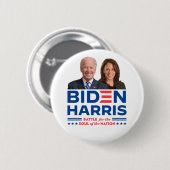 Badge Rond 5 Cm Biden Harris 2020 (Devant & derrière)