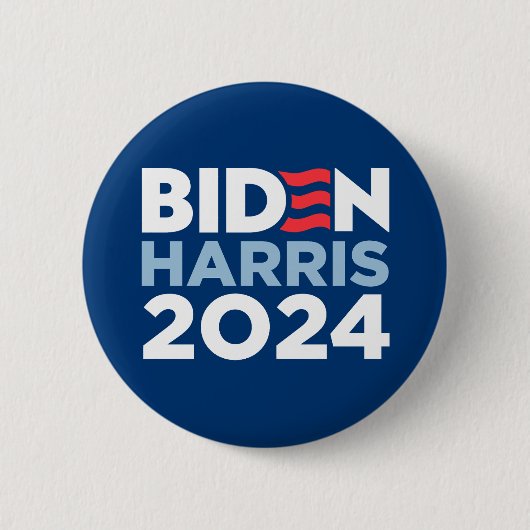 Badge Rond 5 Cm Biden Harris 2024 (Devant)