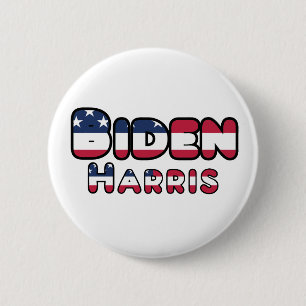 Badge Rond 5 Cm Biden & Harris soutiennent les élections américain