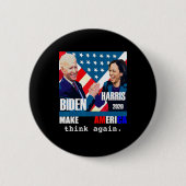Badge Rond 5 Cm Biden Kamala Harris (Devant)