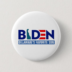 Badge Rond 5 Cm Biden : Le Fils Préféré du Delaware