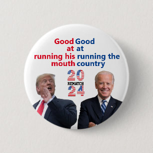 Badge Rond 5 Cm Biden Trump Rematch