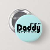 Badge Rond 5 Cm Bientôt papa (Devant & derrière)