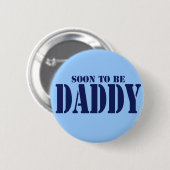 Badge Rond 5 Cm Bientôt papa (Devant & derrière)