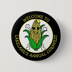 Badge Rond 5 Cm Bienvenue à Cornfest Personnalisé