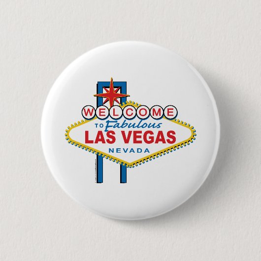 Badge Rond 5 Cm Bienvenue à Las Vegas (Devant)
