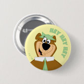 Badge Rond 5 Cm Bienvenue à Yogi Bear (Devant & derrière)