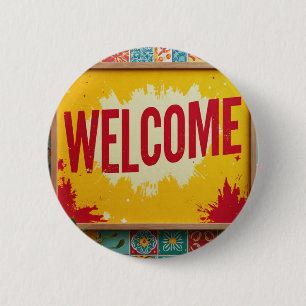 Badge Rond 5 Cm Bienvenue sur la conception