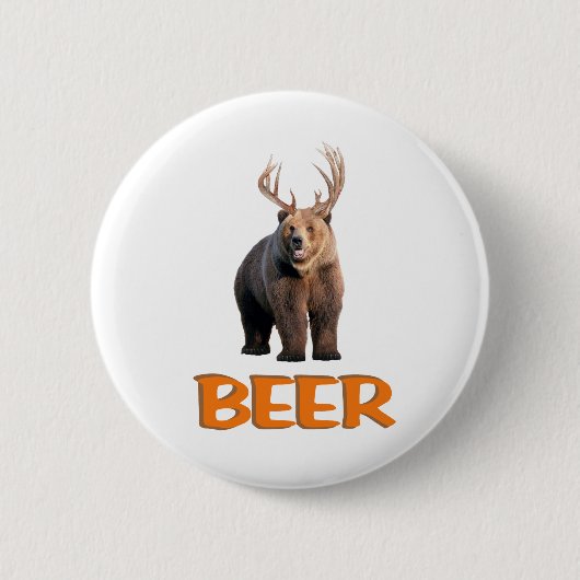 Badge Rond 5 Cm Bière (Devant)