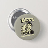 Badge Rond 5 Cm Bière : C'est un séjour en Can (Devant & derrière)