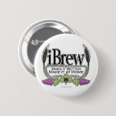 Badge Rond 5 Cm bière et vin d'iBrew (Devant & derrière)