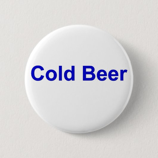Badge Rond 5 Cm bière froide (Devant)