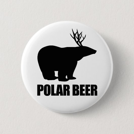 Badge Rond 5 Cm Bière polaire (Devant)