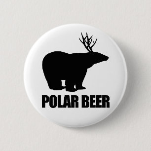 Badge Rond 5 Cm Bière polaire