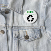 Badge Rond 5 Cm Bière réutilisant dans le bouton de processus (En situation)