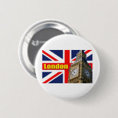 Badge Rond 5 Cm Big Ben - Londres - Angleterre (Devant & derrière)
