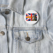 Badge Rond 5 Cm Big Ben - Londres - Angleterre (En situation)