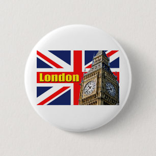 Badge Rond 5 Cm Big Ben - Londres - Angleterre