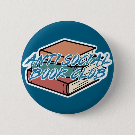 Badge Rond 5 Cm Big Book Energy, Antisocial Book Club (Devant)