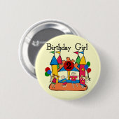 Badge Rond 5 Cm Big Bounce Girl 2nd Birthday Tshirts et cadeaux (Devant & derrière)