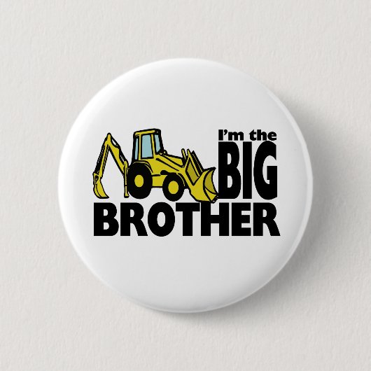 Badge Rond 5 Cm Big Brother Backhoe (Devant)