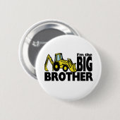 Badge Rond 5 Cm Big Brother Backhoe (Devant & derrière)