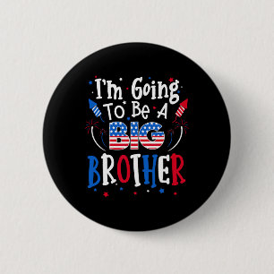 Badge Rond 5 Cm Big Brother Cute 4 juillet Annonce de grossesse