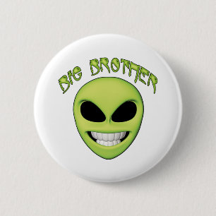Badge Rond 5 Cm Big Brother de Alien Head