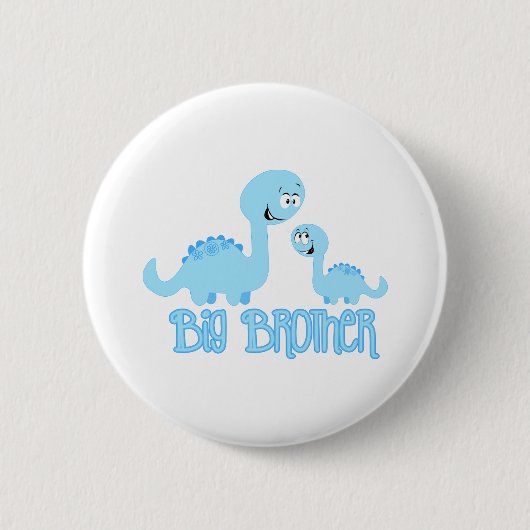 Badge Rond 5 Cm Big Brother Dinosaur (Devant)