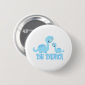Badge Rond 5 Cm Big Brother Dinosaur (Devant & derrière)