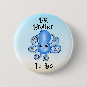 Badge Rond 5 Cm Big Brother   Pieuvre sous la mer