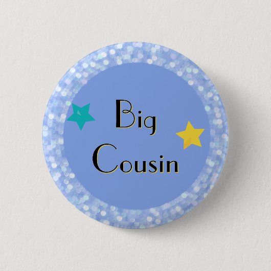 Badge Rond 5 Cm Big Cousin avec Stars Classic Round (Devant)