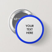 Badge Rond 5 Cm Big Dot blanc + votre dos. & idées (Devant & derrière)
