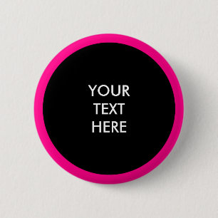 Badge Rond 5 Cm Big Dot noir + votre dos. & idées