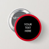 Badge Rond 5 Cm Big Dot noir + votre dos. & idées (Devant & derrière)