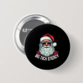 Badge Rond 5 Cm Big Nick Energy Fun Père Noël Noël 1 (Devant & derrière)