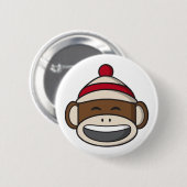 Badge Rond 5 Cm Big Smile Singe Emoji (Devant & derrière)