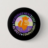 Badge Rond 5 Cm Big Soeur Love - Fils Bonifié Fox (Devant)