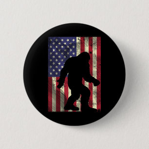 Badge Rond 5 Cm Bigfoot américain Drapeau américain Jour du souven